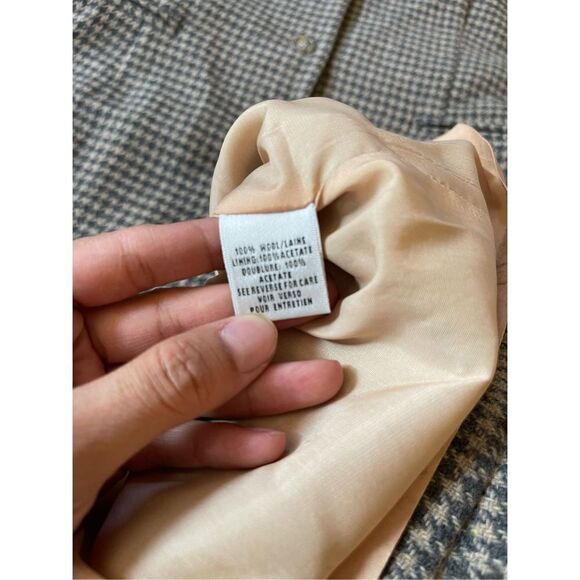 Vintage‎ Talbots wool houndstooth 100% wool midi dress - Picture 10 of 10